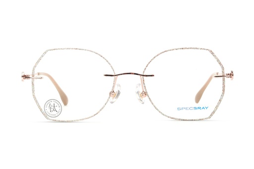 [1307] SpecsRay Hexagon Rim Less